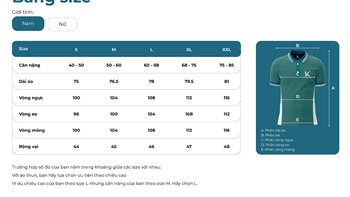 BẢNG SIZE / SIZE CHART